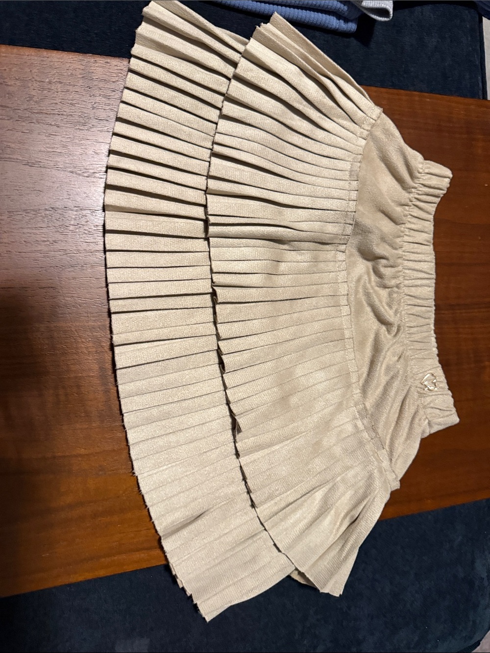 Mayoral Beige Tiered Pleated Girls' Skirt New Without Tags